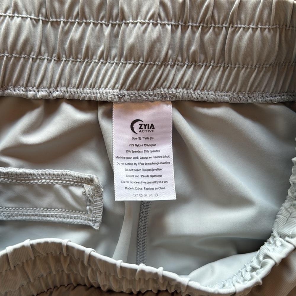 ZYIA Light Gray Jogger Pants Size S - Picture 4 of 5